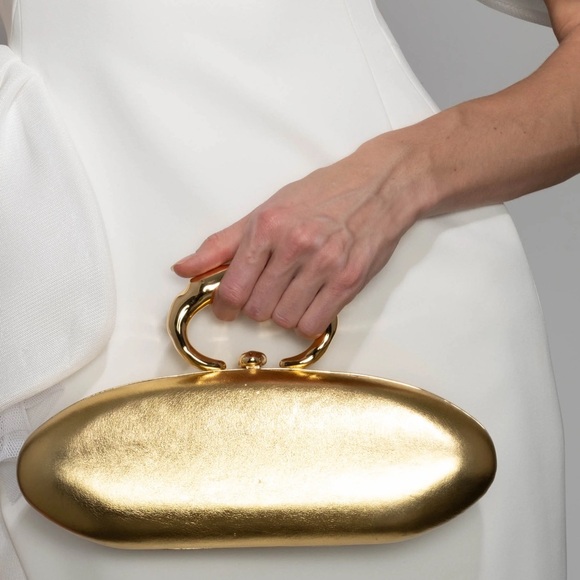 Alexis Bittar Molten Gold Bullet Minaudière - Picture 5 of 14